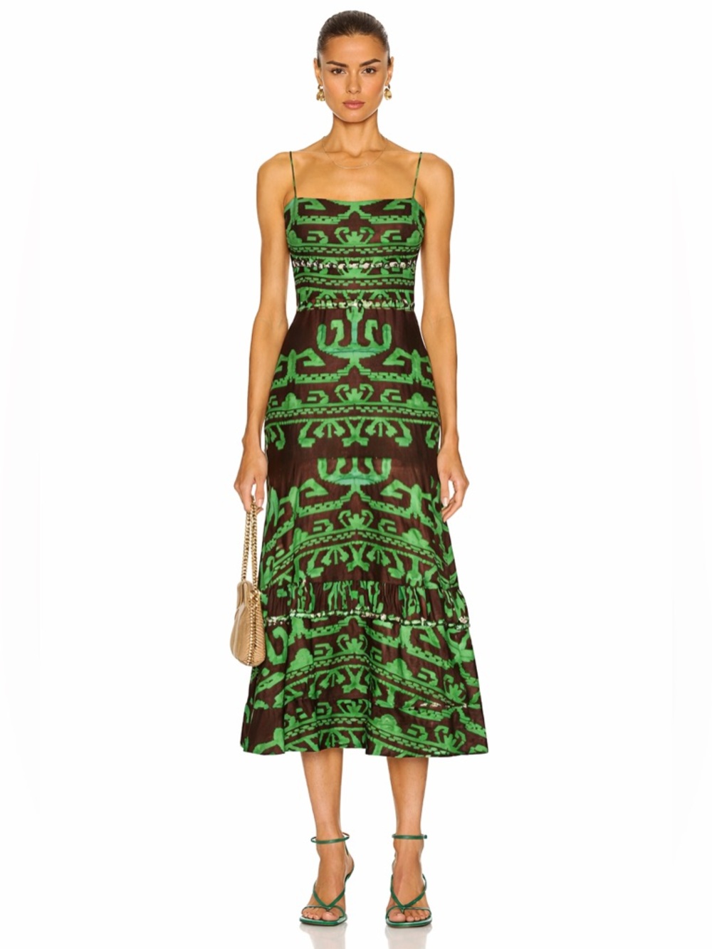 ALEXIS Ayana Flounce Midi Dress